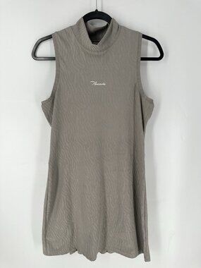 Macade Golf Pleated Sleeveless Mini Dress Women’s Beige L EUC